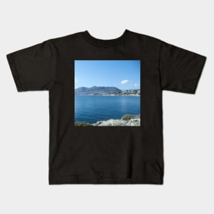 Summer Sunset In Crete sightseeing trip photography from city scape Crete Greece summer day by the beach Kids T-Shirt